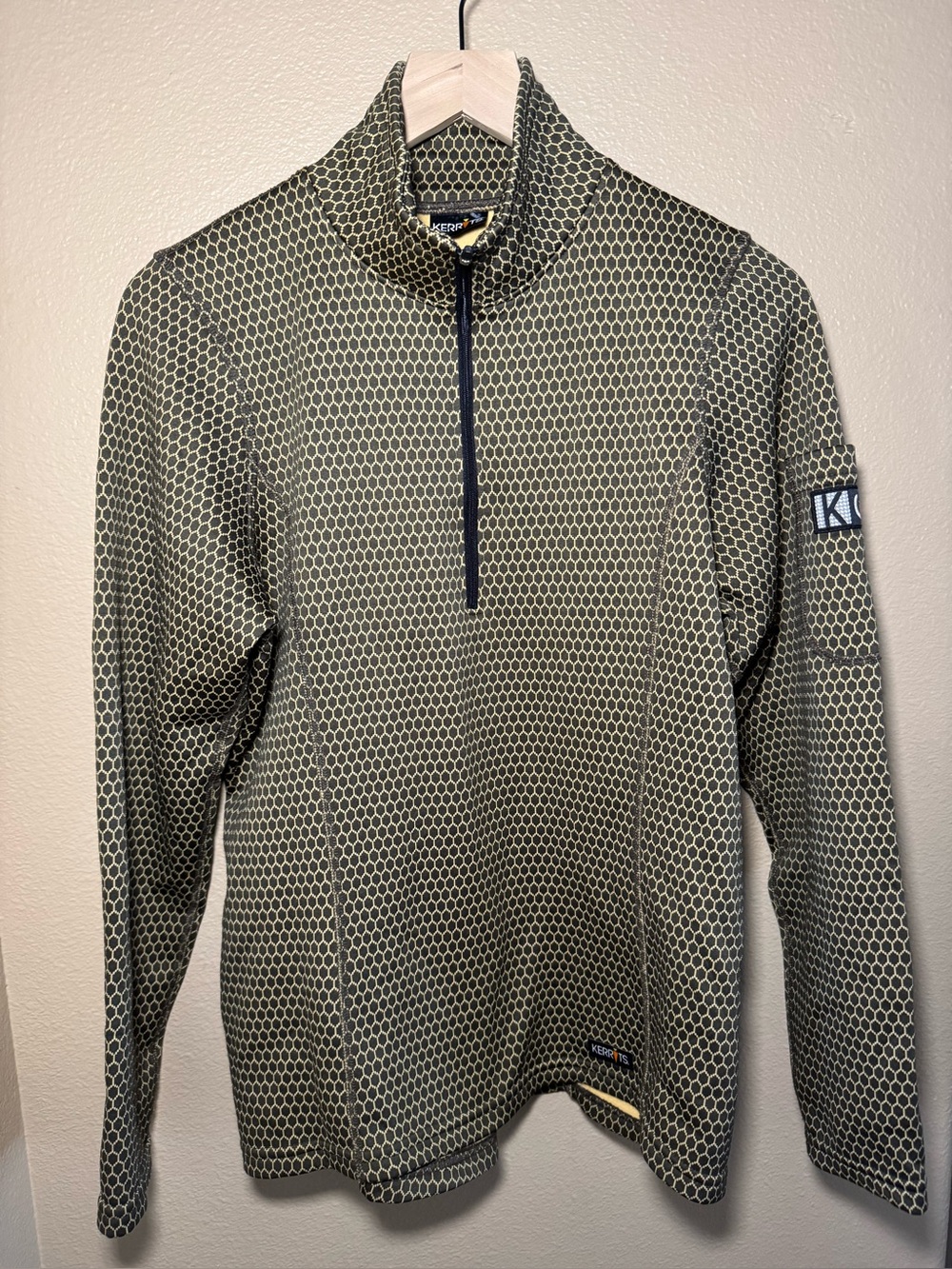 Kerrits Women's Honeycomb Fleece Quarter Zip Equestrian Riding Top medium